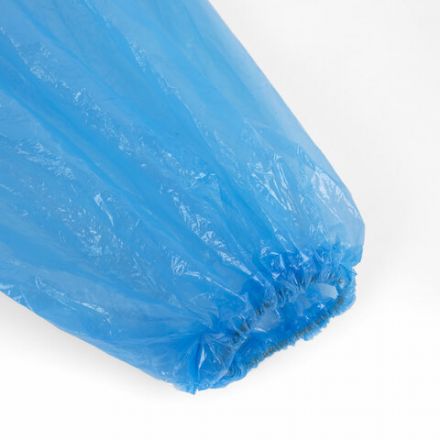 Дождевик-плащ синий на кнопках полиэтиленовый, универсальный размер 120x80 см, SHAMAANI (ШАМААНИ), 610929