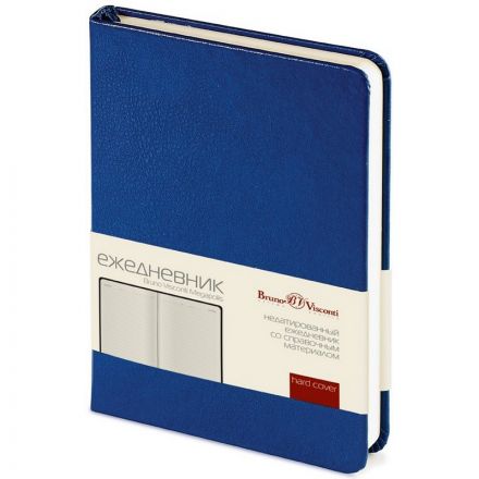 Ежедневник недатированный Bruno Visconti Megapolis искусственная кожа А6 100 листов синий (88x131 мм)