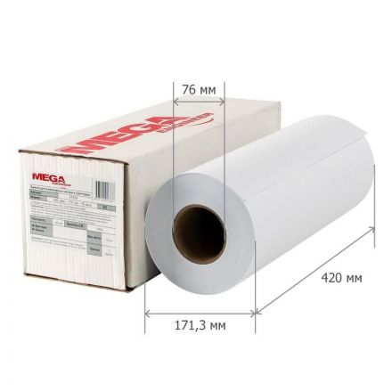 Бумага широкоформатная ProMEGA engineer 80г 420ммх175м 76мм  СПб