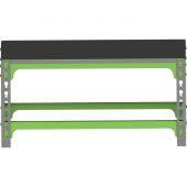 Скамья Metalex 350х800х450 (серо-зелёный)