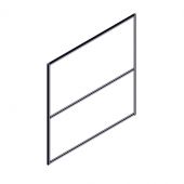 Секция комбинированной перегородки RP160SL160 Серый/Tempo 5 (морковный) 1600х22х1600