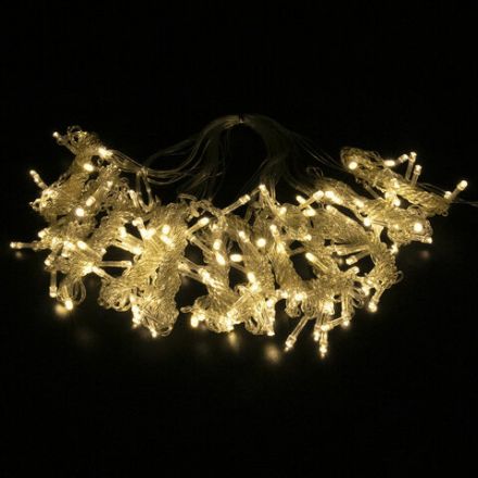 Электрогирлянда-занавес комнатная "Штора" 3х2 м, 144 LED, теплый белый свет, 220 V, ЗОЛОТАЯ СКАЗКА, 591350