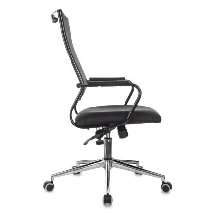 Кресло VB_Бюрократ CH Balance-LUX черный сетка/ткань крестов металл Кресло VB_Бюрократ CH Balance-LUX черный сетка/ткань крестов металл