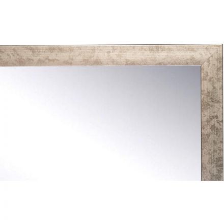 Зеркало МГЛ_настенное НБ54 (404х704) багет ПЛС теплое серебро