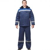 Куртка рабочая зимняя муж з32-КУ син/вас смес 64-66/170-176 (Арсенал-СП)