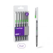 Набор линеров пигментных Berlingo "Precision" черные, 6шт., 0,2/0,25/0,3/0,35/0,45/0,5 мм, европодвес Набор линеров пигментных Berlingo "Precision" черные, 6шт., 0,2/0,25/0,3/0,35/0,45/0,5 мм, европодвес