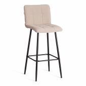 Барный стул  Bari/Бари велюр, бежевый, 7, 45х56х110 см