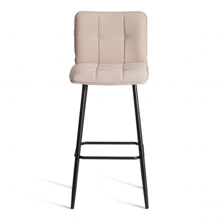 Барный стул  Bari/Бари велюр, бежевый, 7, 45х56х110 см
