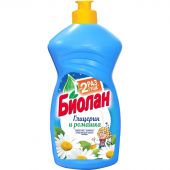 Средство для мытья посуды Биолан Глицерин и ромашка 450гр  
