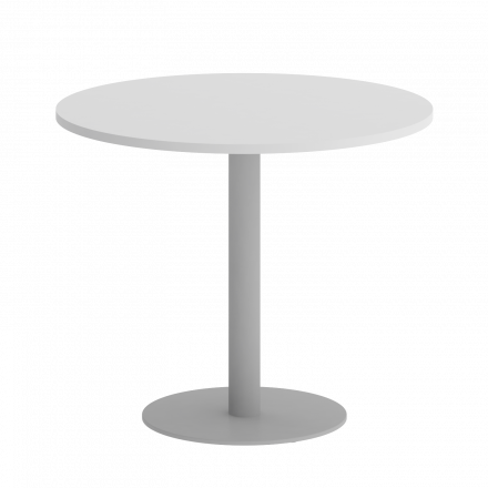 Home Office Стол круглый VR.SP-5-90.1 Белый/Серый металл 900*900*750 Home Office Стол круглый VR.SP-5-90.1 Белый/Серый металл 900*900*750