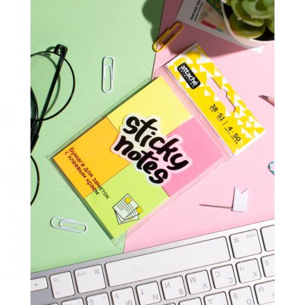 Стикеры Attache Selection 38x51 мм неоновые 4 цвета (4 блока по 50 листов)