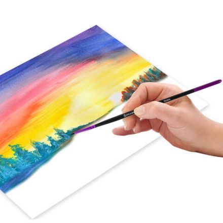 Кисти BRAUBERG PREMIUM, набор 3 шт. (беличьи круглые № 2, 3, 4), блистер, 201020