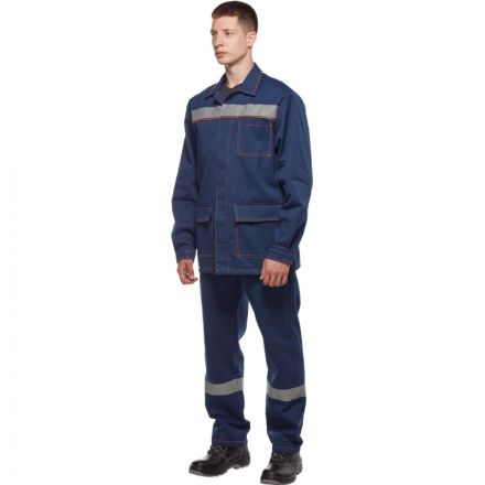 Костюм рабочий летний муж л28-КПК с СОП т.син60-62/182-188 артВалькирия