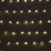 Электрогирлянда теплый желтый, 96LED(1,5х1,5м) прозр пров  IP20