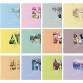 Тетради предметные, КОМПЛЕКТ 12 ПРЕДМЕТОВ, 48 листов, обложка картон, BRAUBERG, "ПАСТЕЛЬНАЯ", 404026