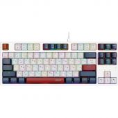 Клавиатура Acer OKW305 механич. USB Multimedia/gamer/LED (ZL.KBDCC.01W)бел