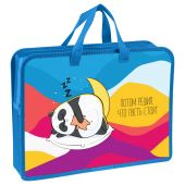Папка с ручками А4 Мульти-Пульти "Панда", пластик, на молнии, 70мм Папка с ручками А4 Мульти-Пульти "Панда", пластик, на молнии, 70мм