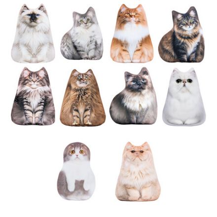 Игрушка мягкая АНТИСТРЕСС "КОШКИ", Бифлекс, ассорти, высота 30 см, 10 видов, WOOZOO (ВУЗУ), 666359