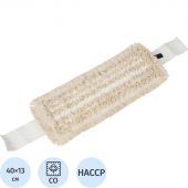 Насадка МОП плоская Дуэт хлопок 40x13 см бежевая