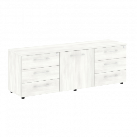 Yalta Тумба модульная LT.TS-3.2 (R) Снежная патина 1642*450*580 Yalta Тумба модульная LT.TS-3.2 (R) Снежная патина 1642*450*580