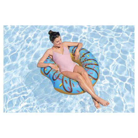 Надувной круг для плавания "Пончик" диаметр 107 см, от 12 лет, до 100 кг, АССОРТИ, BESTWAY, 36118