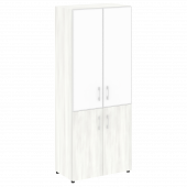 Yalta Шкаф LT.ST-1.2 R white Снежная патина/Стекло white 800*450*1987