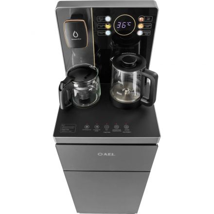 Кулер AEL TB83a-LD grey, с чайным столиком Тиабар