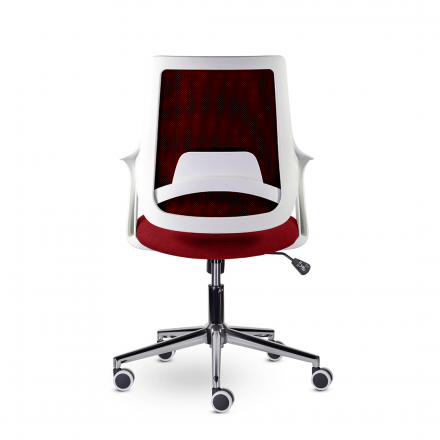 Кресло М-804 Ситро/Citro whitePL хром Ср QH21-1320 (красный)
