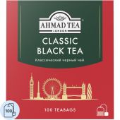 Чай Ahmad Tea классический черный 100 пакетиков Чай Ahmad Tea классический черный 100 пакетиков