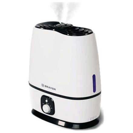 Увлажнитель воздуха BRAYER BR4702, объем бака 6 л, 25 Вт, арома-контейнер, белый Увлажнитель воздуха BRAYER BR4702, объем бака 6 л, 25 Вт, арома-контейнер, белый