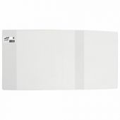 Обложка ПВХ со штрихкодом для дневников и учебников младших классов МАЛОГО ФОРМАТА, ПЛОТНАЯ, 120мкм, 225х455мм, прозрачная, ЮНЛАНДИЯ, 229321