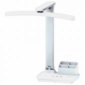 Настольная лампа светильник беспроводная SONNEN PT-401, органайзер, USB, LED, 5 Вт, 3 режима, 238779