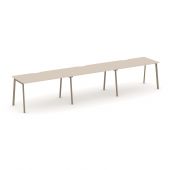 Estetica Рабочая станция на 3 места ES.RS-3.3-VP Капучино/Латте металл 4140*730*750