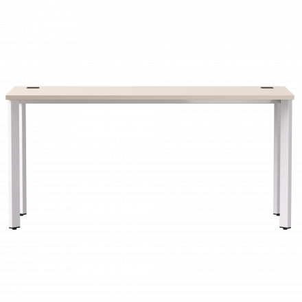 Стол прямой Everprof EVO на металлокаркасе 1580х670х755 мм опоры 45гр Кашемир/Белый