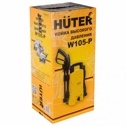 Минимойка HUTER W105-Р, мощность 1,4 кВт, давление 105 бар, шланг 5 м, 70/8/3