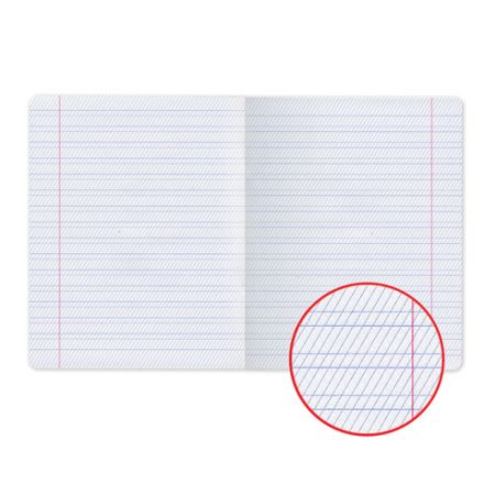 Тетрадь ЗЕЛЁНАЯ обложка 12 л., частая косая линия с полями, офсет, "HATBER", 028439, 12Т5B5_05112