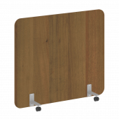 R-line Перегородка на металлических опорах, на роликах DP.R-140-120 Орех/Серый металл 1400*18*1200