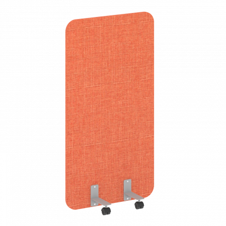 R-line soft Перегородка на металлических опорах, на роликах AP.R-80-180 Romeo 08/Серый металл 800*18*1800