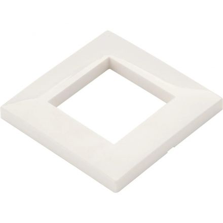 Модуль LANMASTER LAN-FRS45x45/1-WH рамка 1-постовая 45х45, с суппортом, бел