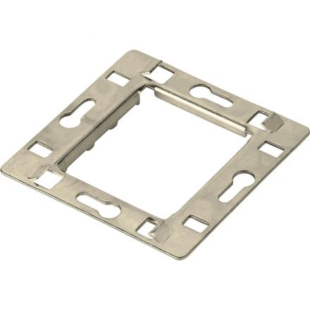 Модуль LANMASTER LAN-FRS45x45/1-WH рамка 1-постовая 45х45, с суппортом, бел