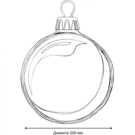 Шар 200мм (зеркально-красный) 497134