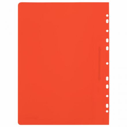 Скоросшиватель пластиковый с перфорацией BRAUBERG EXTRA, А4, 140/180 мкм, красный, 272898