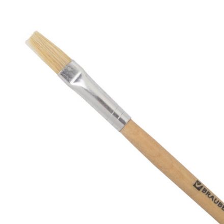 Кисть BRAUBERG, щетина, плоская, № 8, 200202 Кисть BRAUBERG, щетина, плоская, № 8, 200202