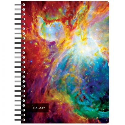 Бизнес-тетрадь Attache Selection Space Galaxy А4 120 листов в клетку на спирали (300х210 мм)