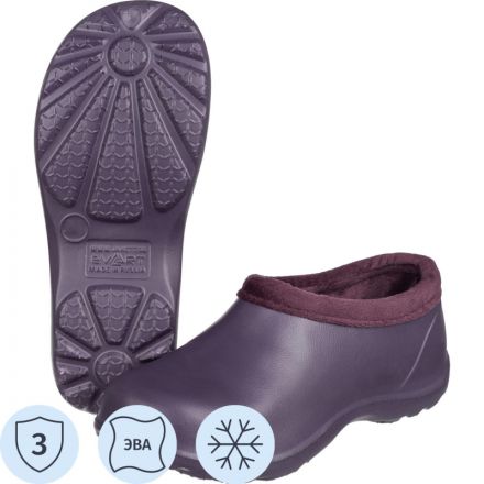 Галоши Лейви женские цв. баклажан/бордо ЭВА утепленные р.38