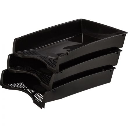 Лоток для бумаг горизонтальный Attache Economy черный