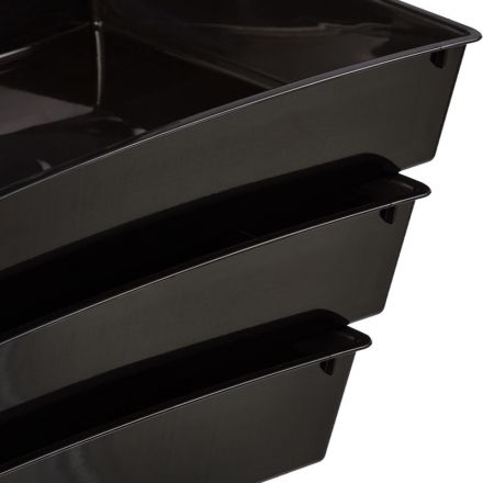 Лоток для бумаг горизонтальный Attache Economy черный