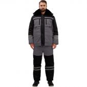 Костюм рабочий зимний муж з03-КПК сер/черн (р.48-50) 182-188 Костюм рабочий зимний муж з03-КПК сер/черн (р.48-50) 182-188