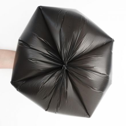 Мешки для мусора ПНД 60л 30мкм 20шт/рул черные 56х66см Элементари