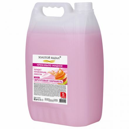 Мыло-крем жидкое, 5 л, ЗОЛОТОЙ ИДЕАЛ "Фруктовая карамель", 607489 Мыло-крем жидкое, 5 л, ЗОЛОТОЙ ИДЕАЛ "Фруктовая карамель", 607489